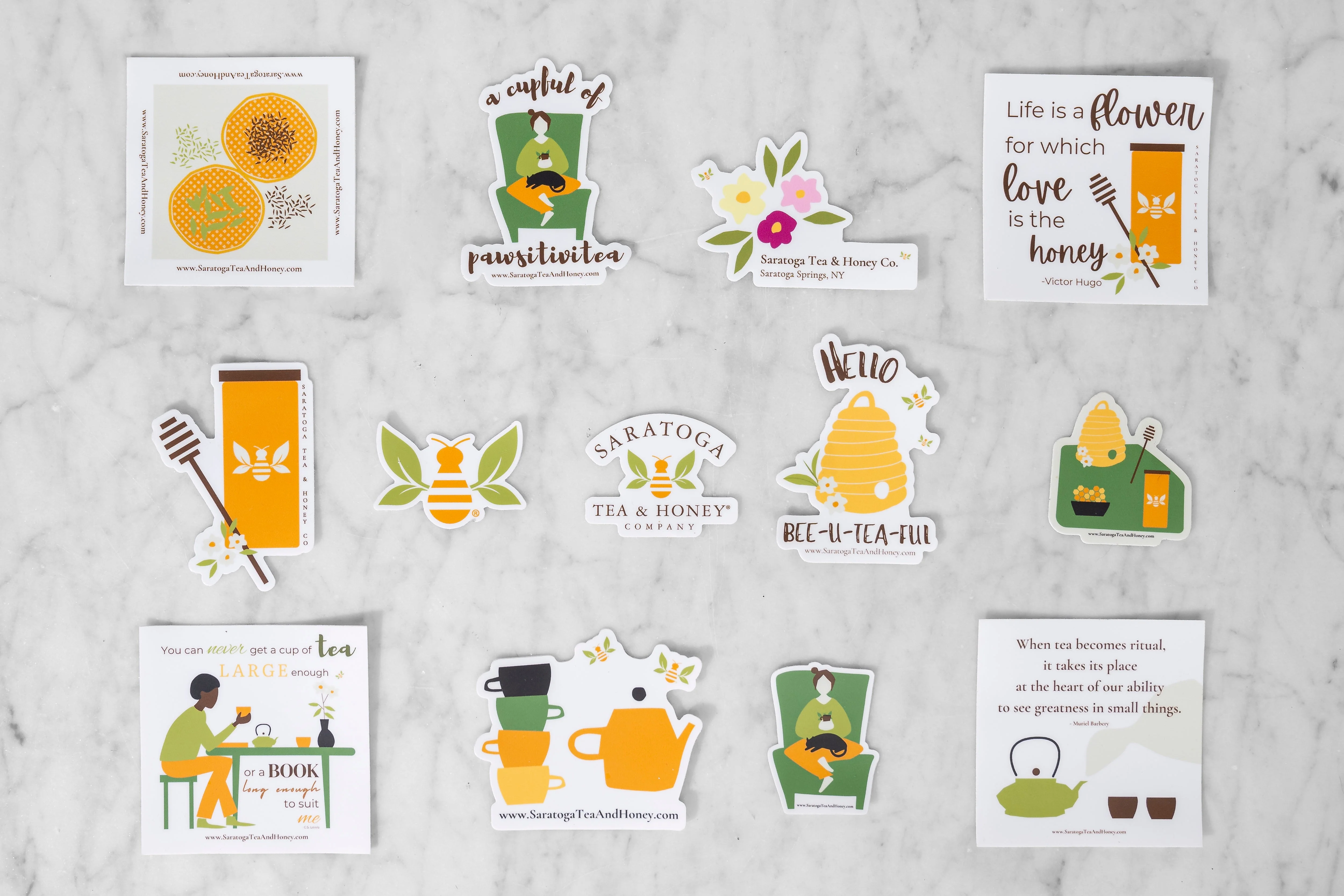 Tea & Honey Stickers